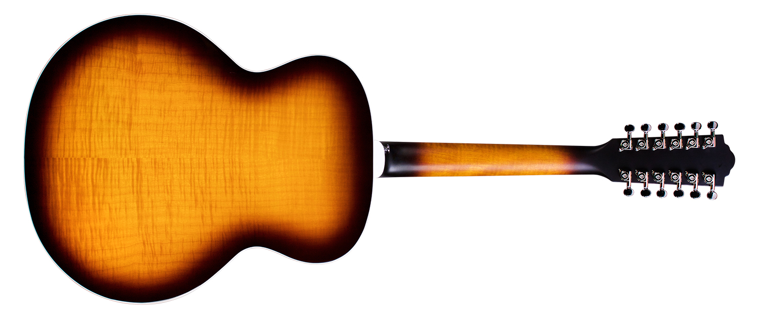 Guild F-2512e Deluxe Westerly Jumbo 12c Epicea Erable Pf - Antique Sunburst - Elektro-akoestische gitaar - Variation 1