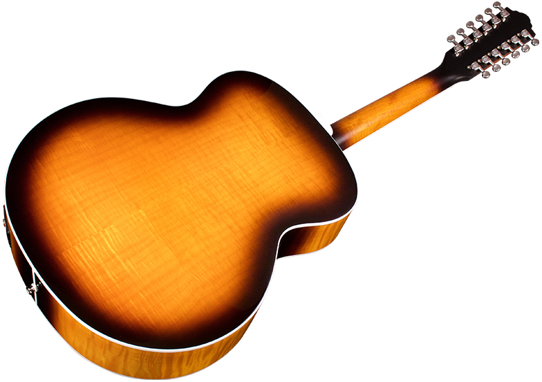 Guild F-2512e Deluxe Westerly Jumbo 12c Epicea Erable Pf - Antique Sunburst - Elektro-akoestische gitaar - Variation 3