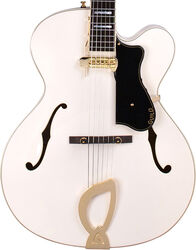 Semi hollow elektriche gitaar Guild A-150 Savoy Special +Case - Snowcrest white