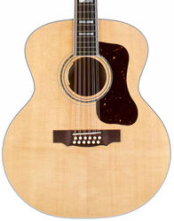 Folk gitaar Guild F-512E Maple USA - Natural