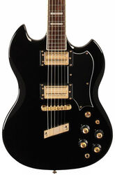 Kenmerkende elektrische gitaar Guild Newark St. Kim Thayil Polara - Black