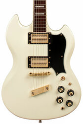 Kenmerkende elektrische gitaar Guild Newark St. Kim Thayil Polara - Vintage white