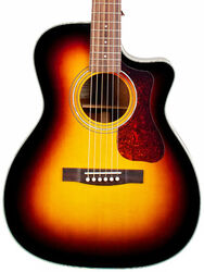 Folk gitaar Guild OM-140CE Westerly +bag - Sunburst