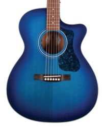 Volksgitaar Guild Westerly OM-240CE - Dark blue burst