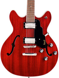 Semi hollow elektriche gitaar Guild Starfire I DC Newark ST - Cherry red