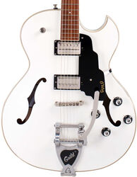 Semi hollow elektriche gitaar Guild Starfire I SC Newark ST - Snowcrest white