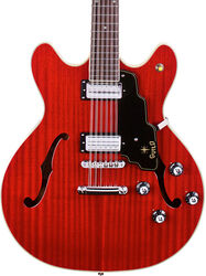 Semi hollow elektriche gitaar Guild Starfire IV ST-12 Newark ST - Cherry red