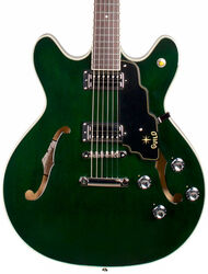 Semi hollow elektriche gitaar Guild Starfire IV ST Maple - Emerald green