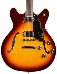 Semi hollow elektriche gitaar Guild Starfire IV ST Maple - Maple antique sunburst