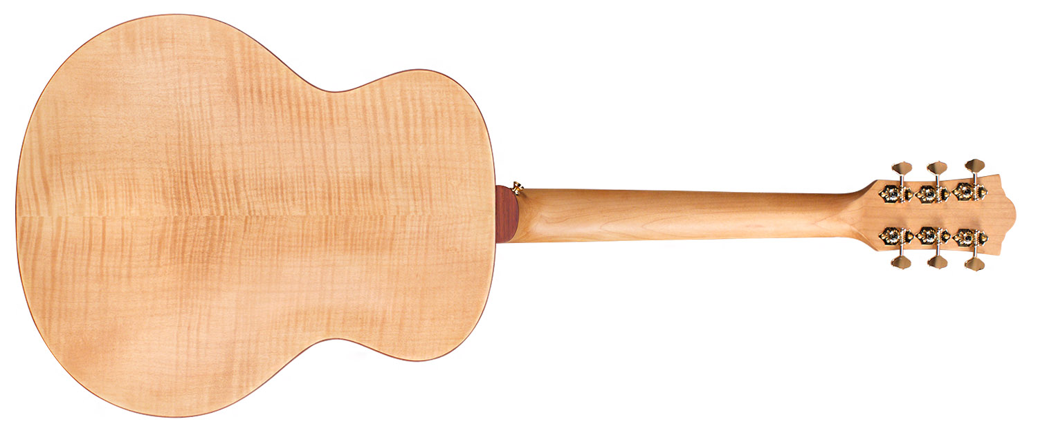 Guild Jumbo Junior Reserve Maple Epicea Erable Pf - Natural - Elektro-akoestische gitaar - Variation 1