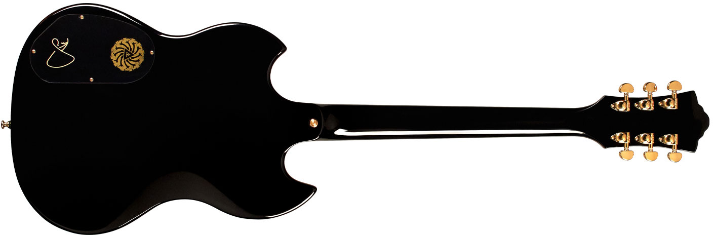 Guild Kim Thayil Polara Newark St Signature 2h Ht Rw - Black - Kenmerkende elektrische gitaar - Variation 1