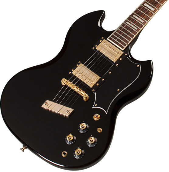 Guild Kim Thayil Polara Newark St Signature 2h Ht Rw - Black - Kenmerkende elektrische gitaar - Variation 2