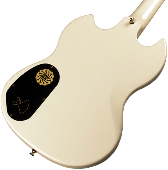 Guild Kim Thayil Polara Newark St Signature 2h Ht Rw - Vintage White - Kenmerkende elektrische gitaar - Variation 3