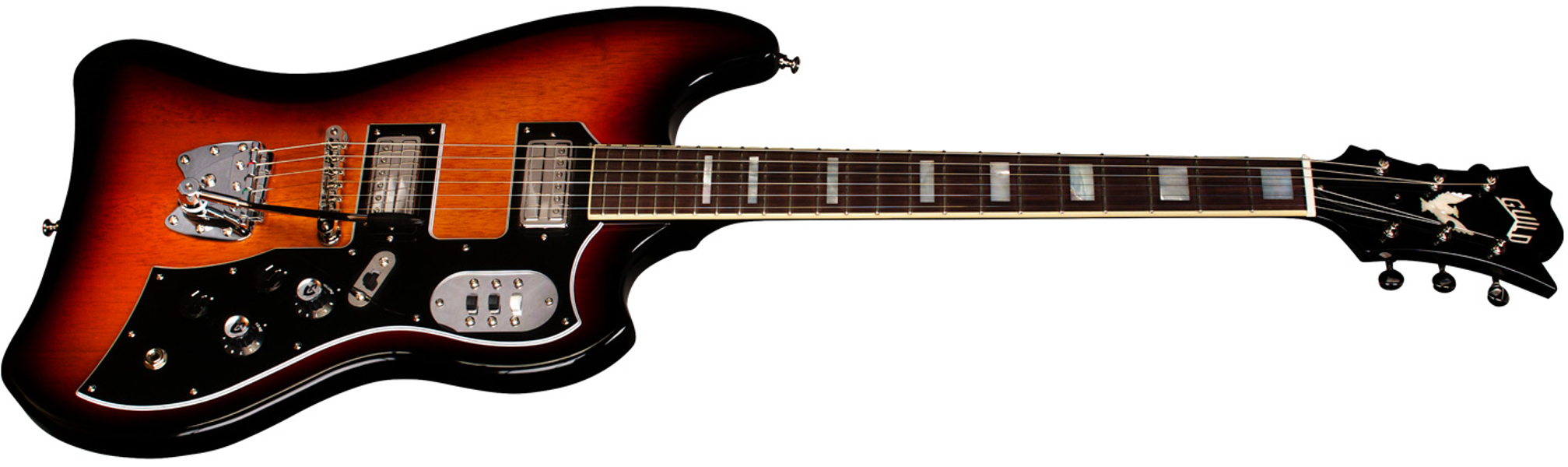 Guild S-200 T-bird - Antique Burst - Retro-rock elektrische gitaar - Variation 1