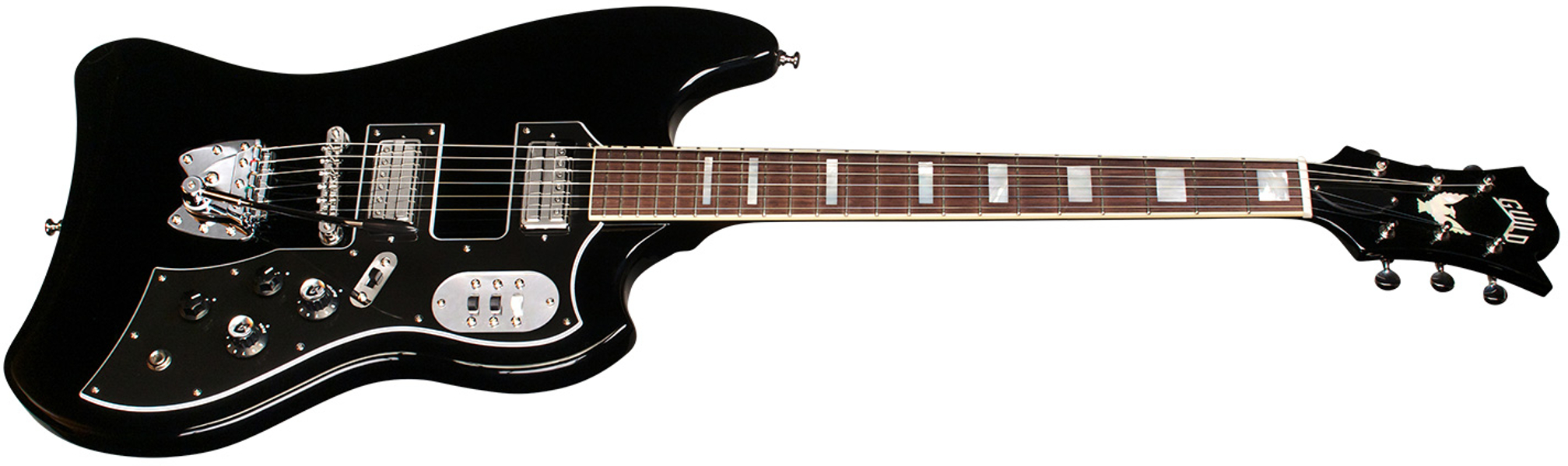 Guild S-200 T-bird - Noir - Retro-rock elektrische gitaar - Variation 2