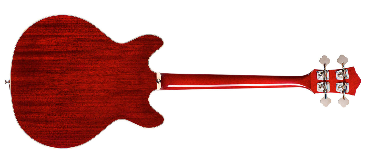 Guild Starfire Bass I Newark St Collection Rw - Cherry Red - Hollow body elektrische bas - Variation 1