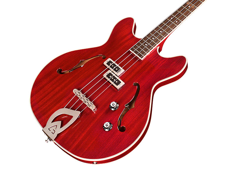 Guild Starfire Bass I Newark St Collection Rw - Cherry Red - Hollow body elektrische bas - Variation 2