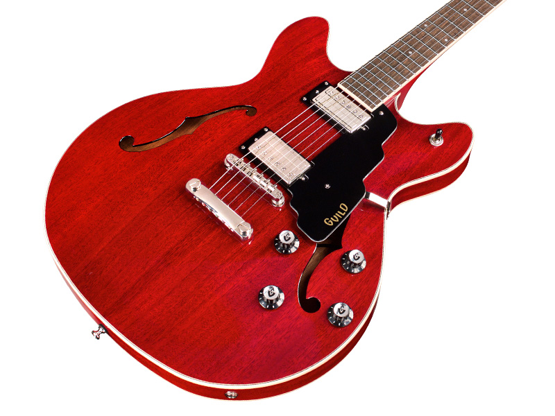 Guild Starfire I Dc Newark St Hh Ht Rw - Cherry Red - Semi hollow elektriche gitaar - Variation 2