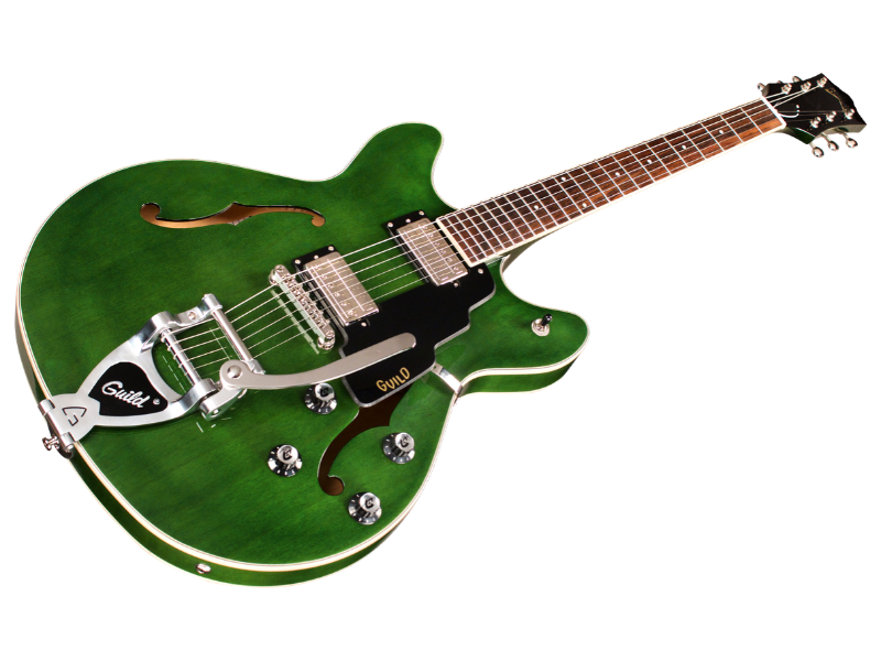 Guild Starfire I Dc Newark St Hh Bigsby Rw - Emerald Green - Semi hollow elektriche gitaar - Variation 2