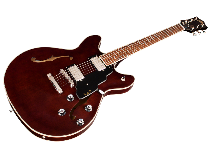 Guild Starfire I Dc Newark St Hh Ht Rw - Vintage Walnut - Semi hollow elektriche gitaar - Variation 2