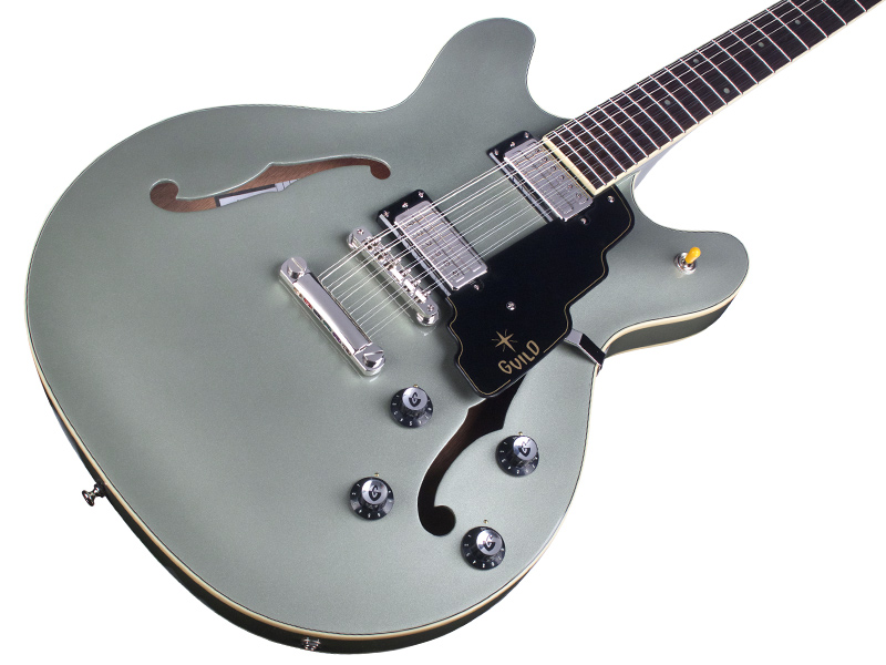 Guild Starfire Iv St-12 Newark St 12-cordes Hh Ht Eb - Shoreline Mist - Semi hollow elektriche gitaar - Variation 2