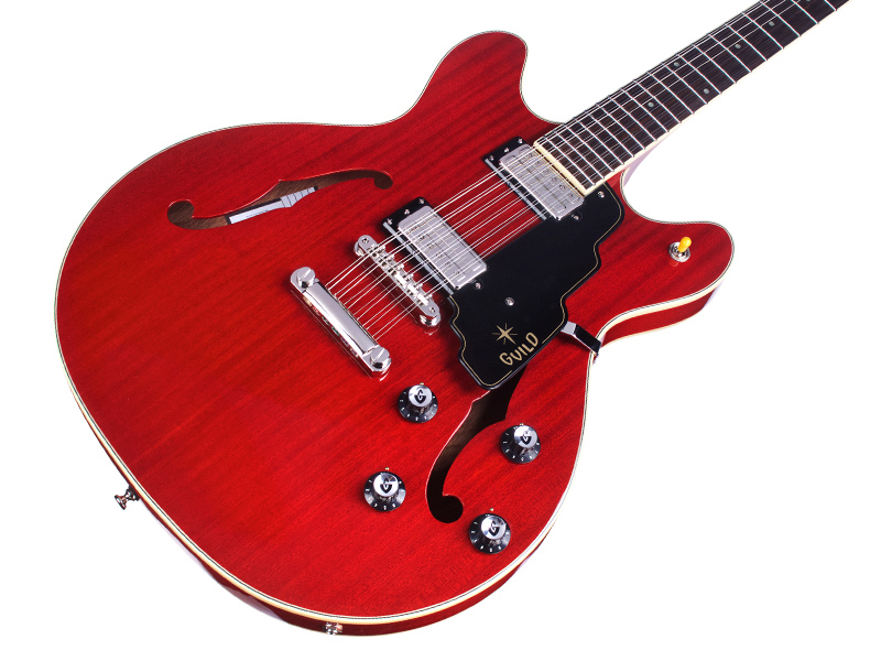 Guild Starfire Iv St-12 Newark St 12c 2h Ht Eb - Cherry Red - Semi hollow elektriche gitaar - Variation 2