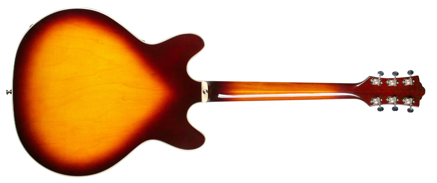 Guild Starfire Iv St Maple Newark St Hh Ht Rw - Maple Antique Sunburst - Semi hollow elektriche gitaar - Variation 2