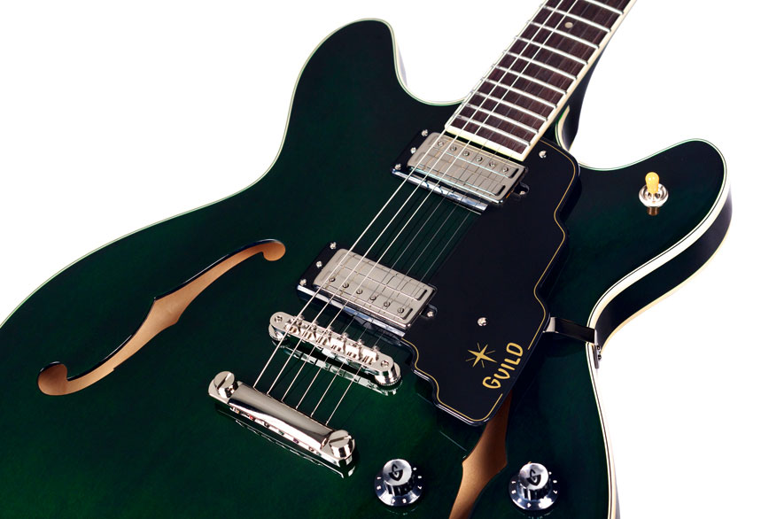 Guild Starfire Iv St Maple Newark St Hh Ht Rw - Emerald Green - Semi hollow elektriche gitaar - Variation 3
