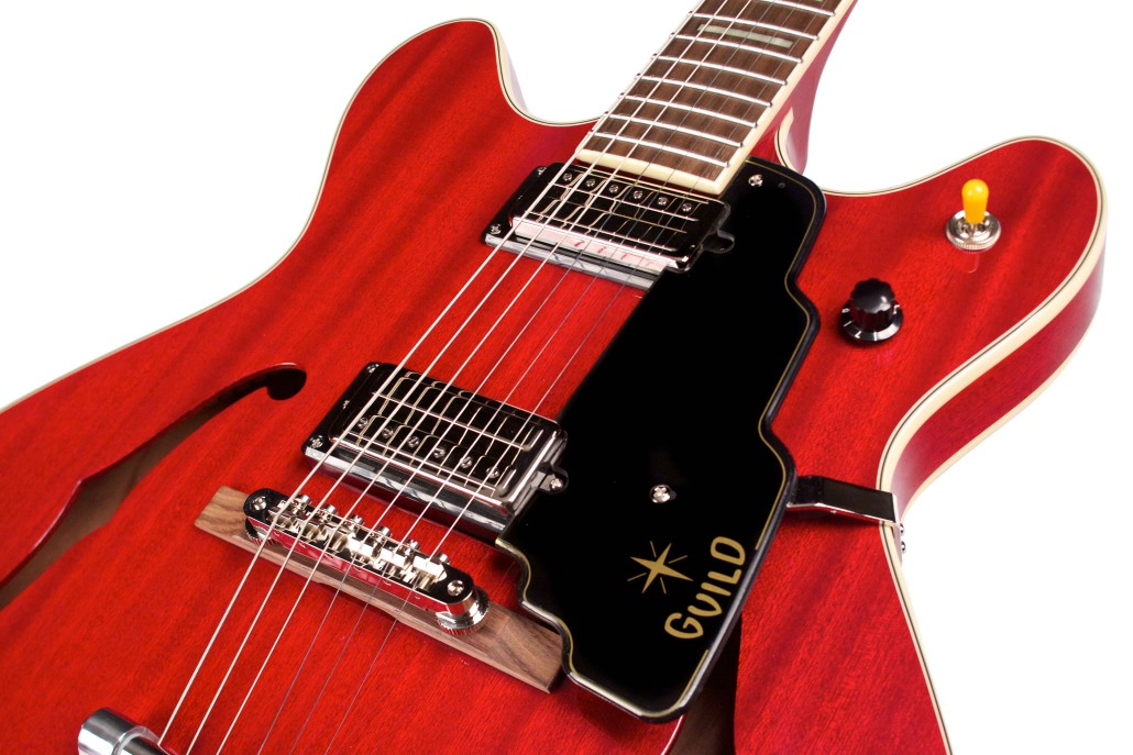 Guild Starfire V Newark St Hh Bigsby Rw - Cherry Red - Semi hollow elektriche gitaar - Variation 2