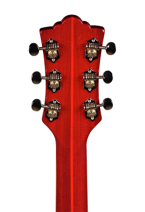 Guild Starfire V Newark St Hh Bigsby Rw - Cherry Red - Semi hollow elektriche gitaar - Variation 4