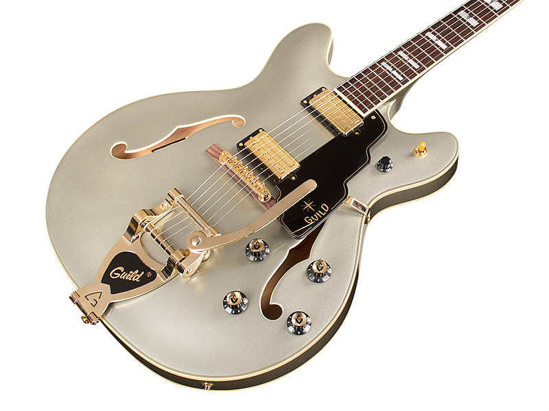 Guild Starfire Vi Newark St Hh Bigsby Rw - Shoreline Mist - Semi hollow elektriche gitaar - Variation 2