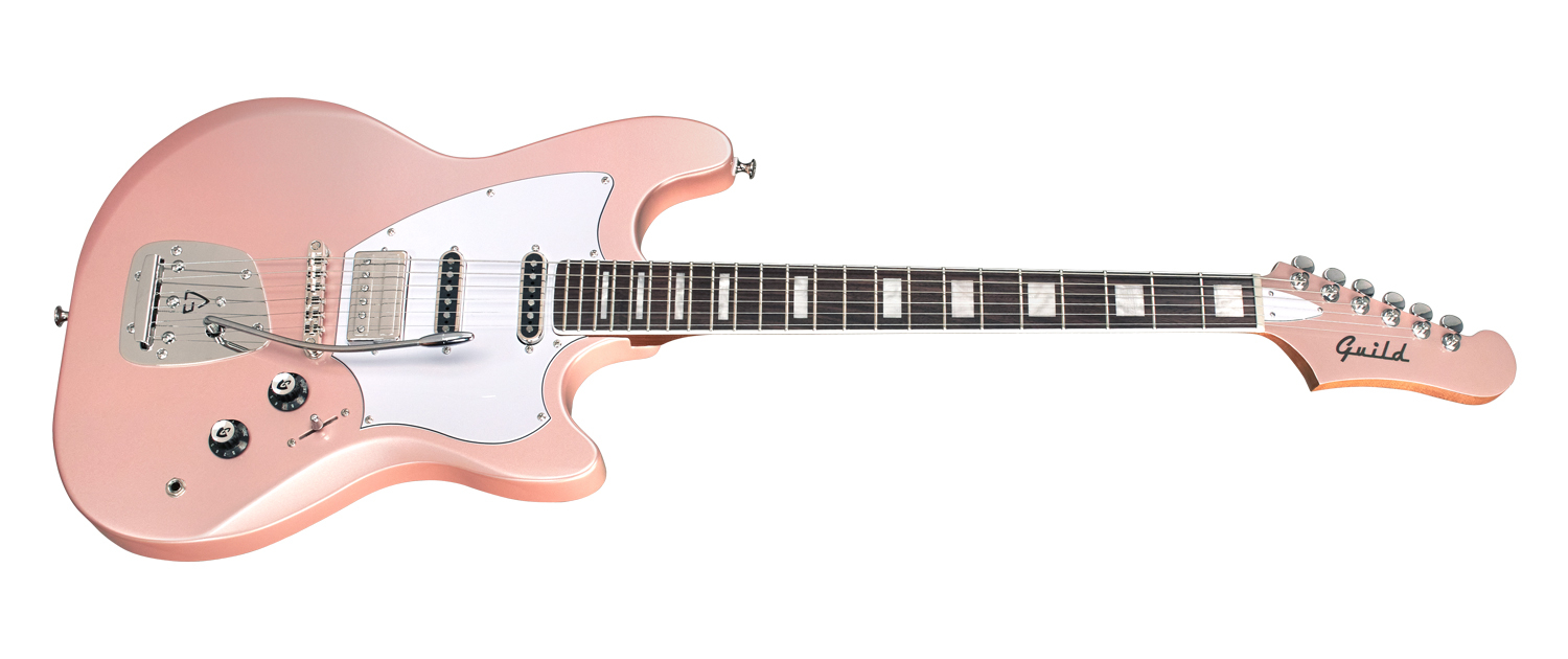 Guild Surfliner Deluxe Trem Hss Rw - Rose Quartz Metallic - Retro-rock elektrische gitaar - Variation 2