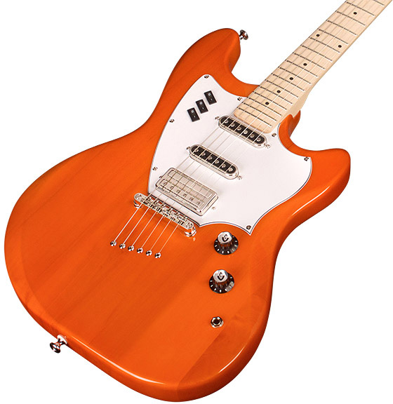 Guild Surfliner Newark St. Hss Ht Mn - Sunset Orange - Retro-rock elektrische gitaar - Variation 2