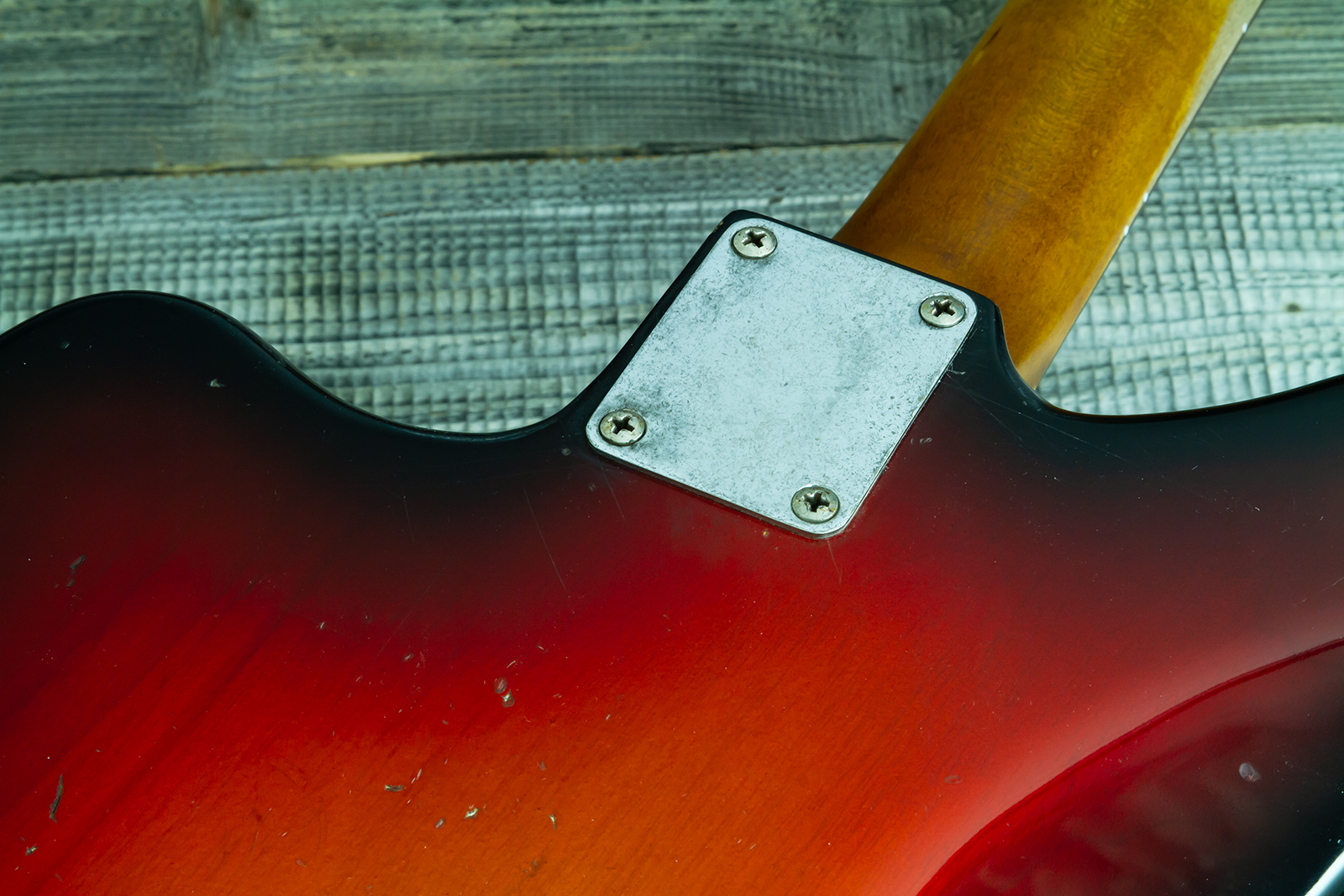 Haar Guitars Trad Jm 2s Fralin #43593 - Aged 3 Tone Sunburst - Retro-rock elektrische gitaar - Variation 9