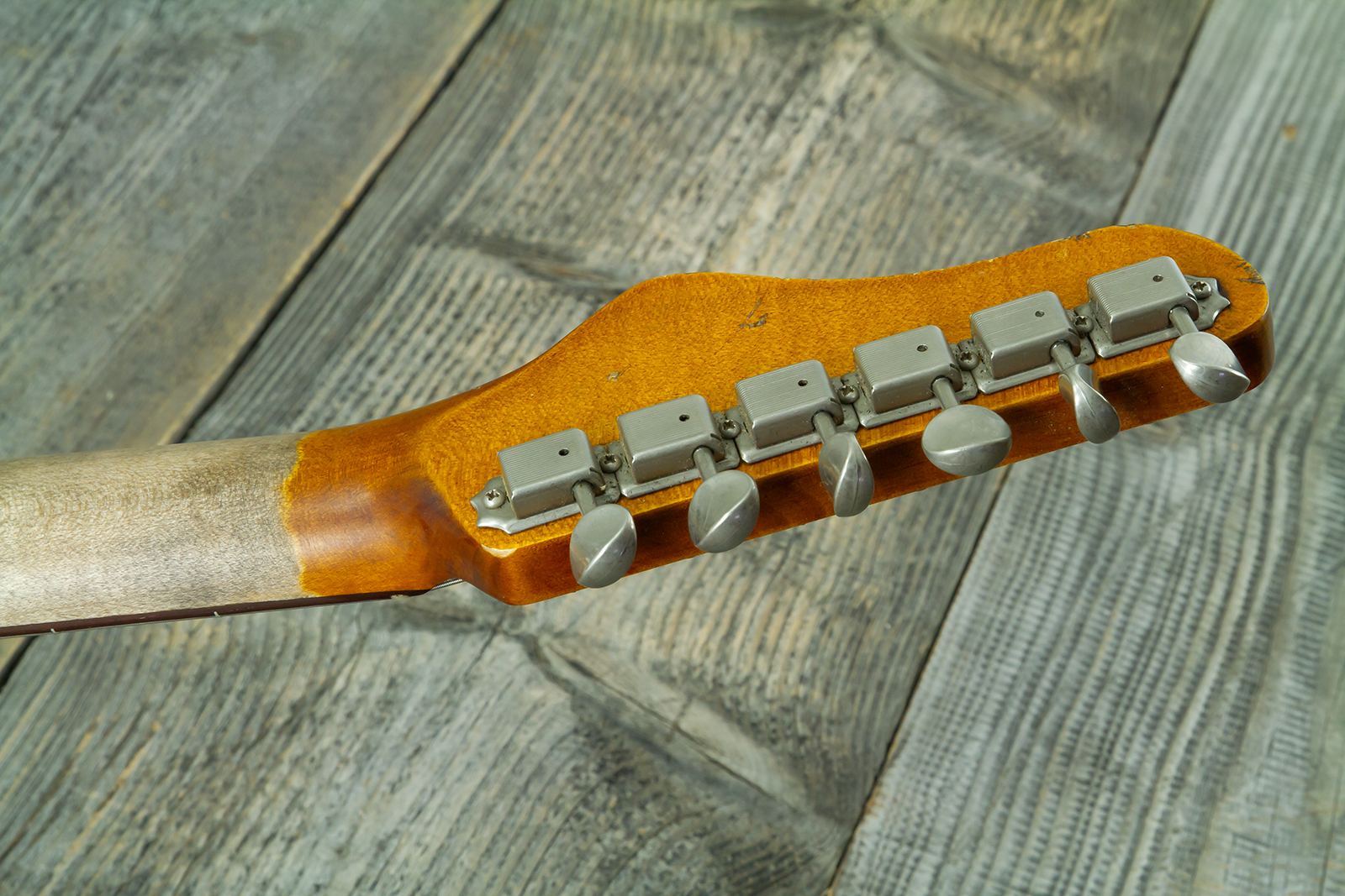 Haar Guitars Trad Jm 2s Fralin #43593 - Aged 3 Tone Sunburst - Retro-rock elektrische gitaar - Variation 13