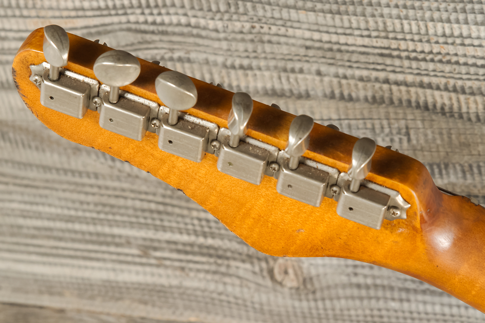 Haar Guitars Trad S 3s Kloppman Trem Mn #42273 - Aged 2-tone Tobacco - Elektrische gitaar in Strat vorm - Variation 10