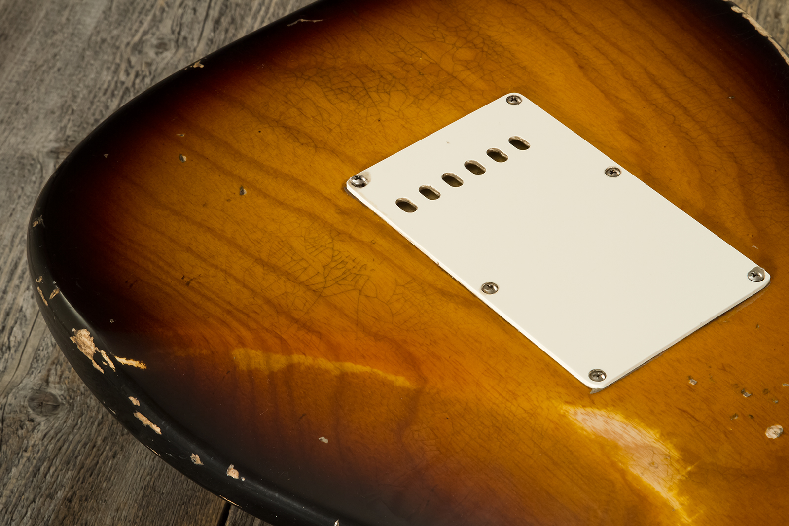 Haar Guitars Trad S 3s Lindy Fralin Trem Mn #42272 - Aged 2-tone Tobacco - Elektrische gitaar in Str-vorm - Variation 9