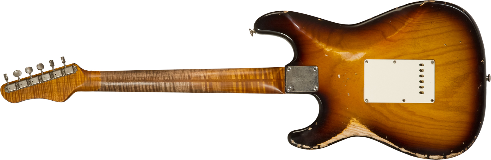 Haar Guitars Trad S 3s Lindy Fralin Trem Mn #42272 - Aged 2-tone Tobacco - Elektrische gitaar in Str-vorm - Variation 1