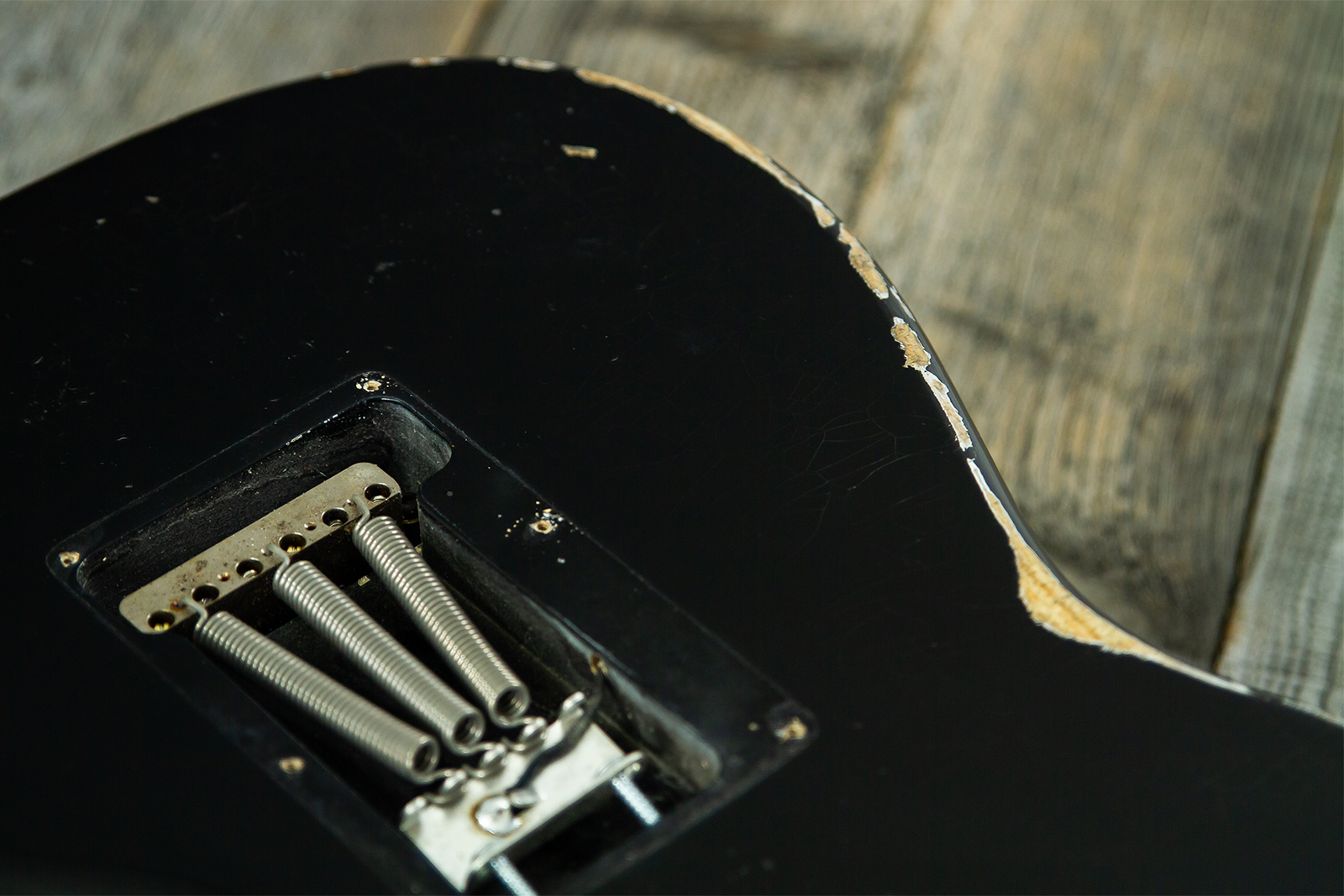 Haar Guitars Trad S Hss Amber Trem Rw #43517 - Aged Black - Elektrische gitaar in Strat vorm - Variation 9