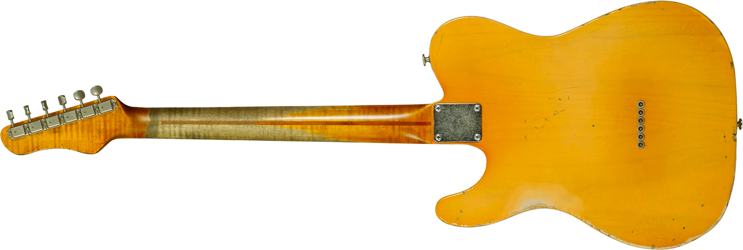 Haar Guitars Trad T 2s Lindy Fralin Mn #43672 - Aged Butterscotch - Televorm elektrische gitaar - Variation 1