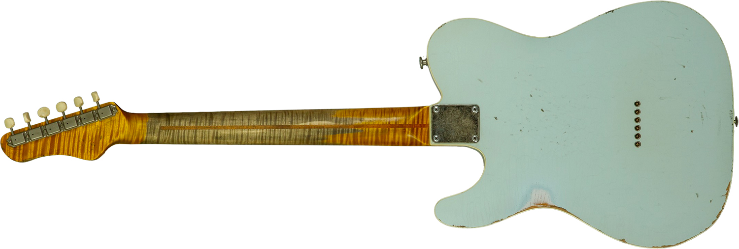 Haar Guitars Trad T  2s Lindy Fralin P90 #43675 - Aged Faded Sonic Blue - Televorm elektrische gitaar - Variation 2