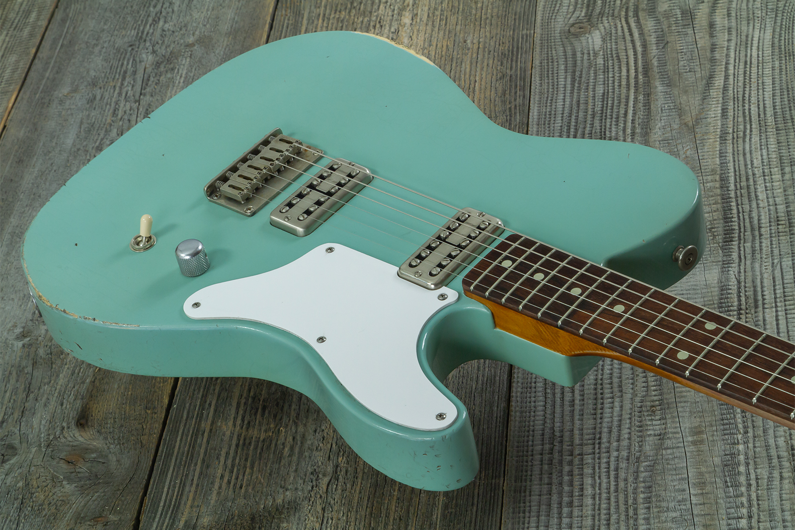 Haar Guitars Trad T Custom 2h Tv Jones Ht Rw #43519 - Aged Spring Green - Televorm elektrische gitaar - Variation 2
