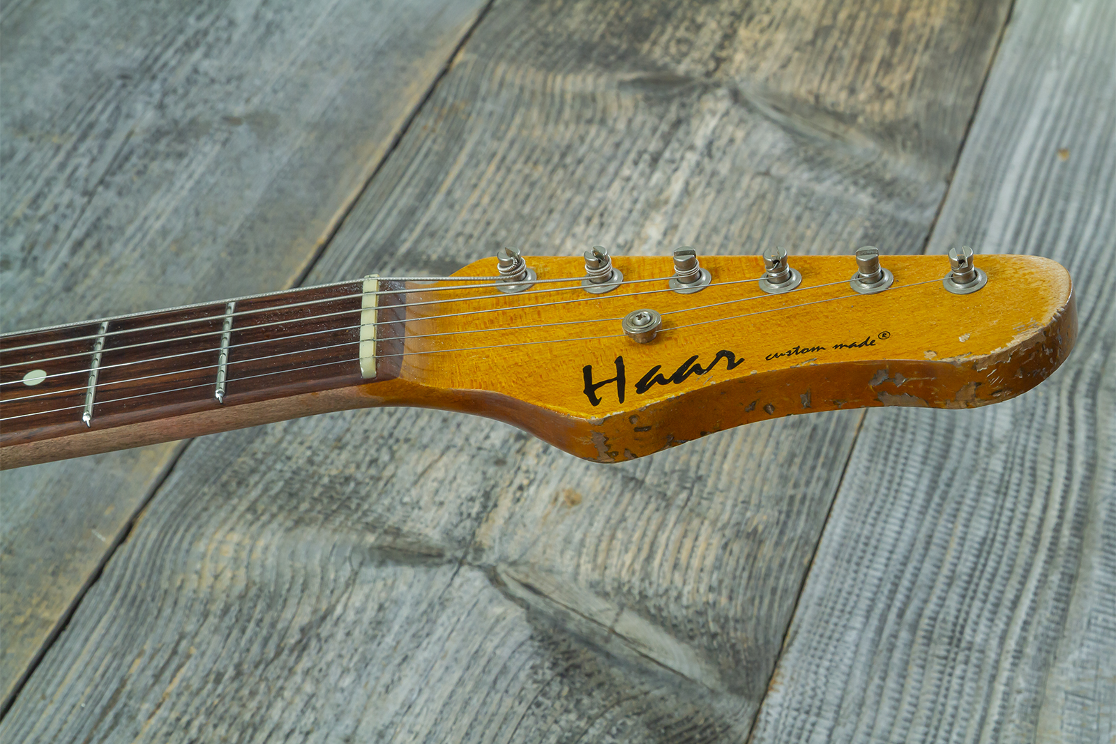 Haar Guitars Trad T Custom 2h Tv Jones Ht Rw #43519 - Aged Spring Green - Televorm elektrische gitaar - Variation 6