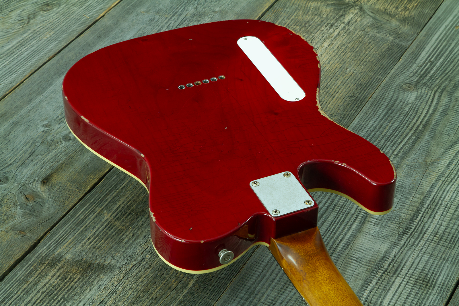 Haar Guitars Trad T Custom 2h Tv Jones Ht Rw #43524 - Aged Brown Natural - Televorm elektrische gitaar - Variation 10