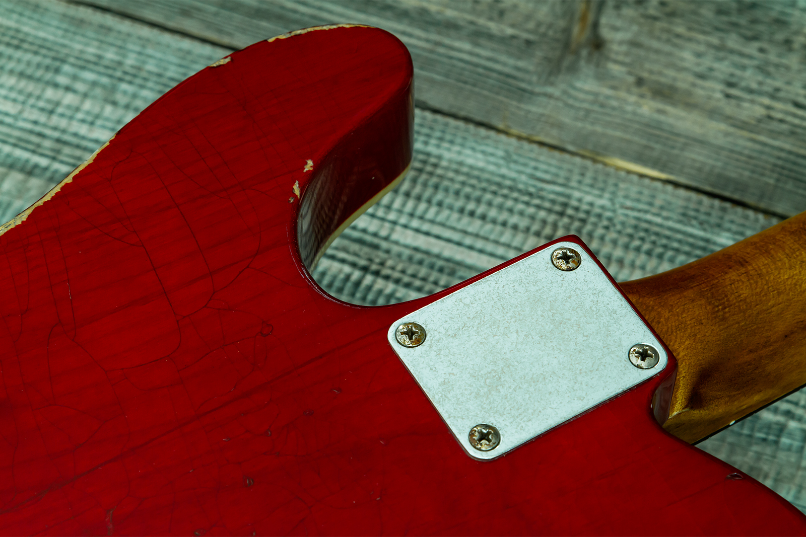 Haar Guitars Trad T Custom 2h Tv Jones Ht Rw #43524 - Aged Brown Natural - Televorm elektrische gitaar - Variation 13