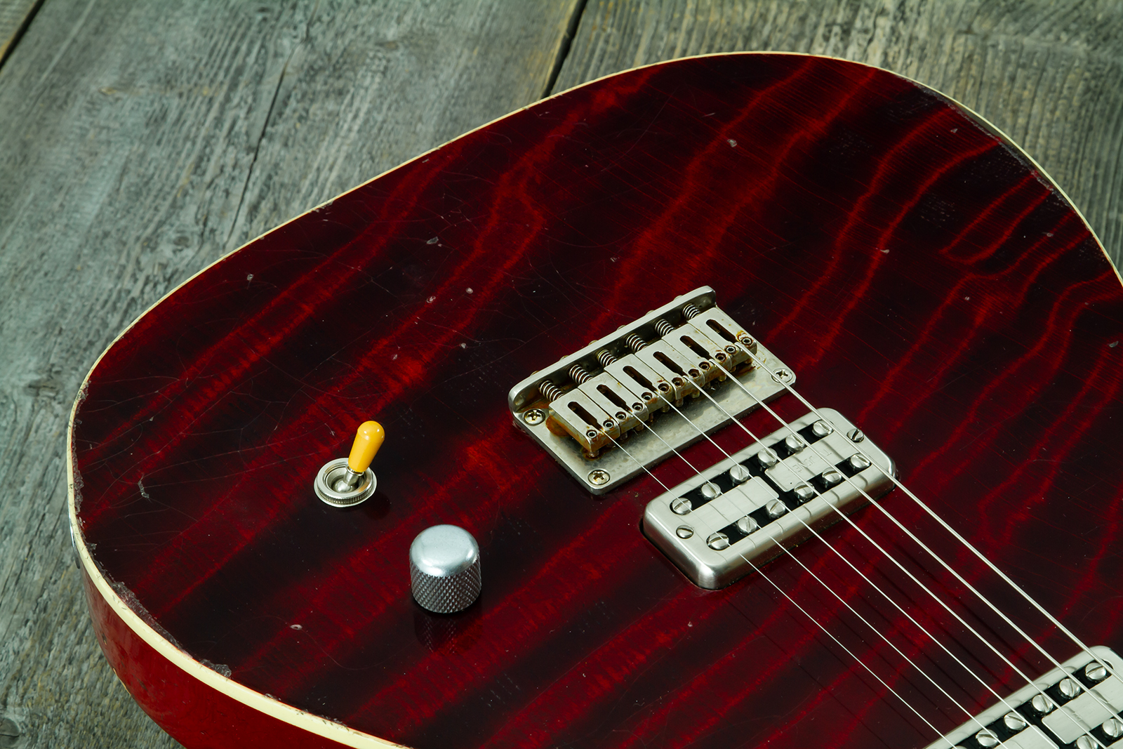 Haar Guitars Trad T Custom 2h Tv Jones Ht Rw #43524 - Aged Brown Natural - Televorm elektrische gitaar - Variation 3