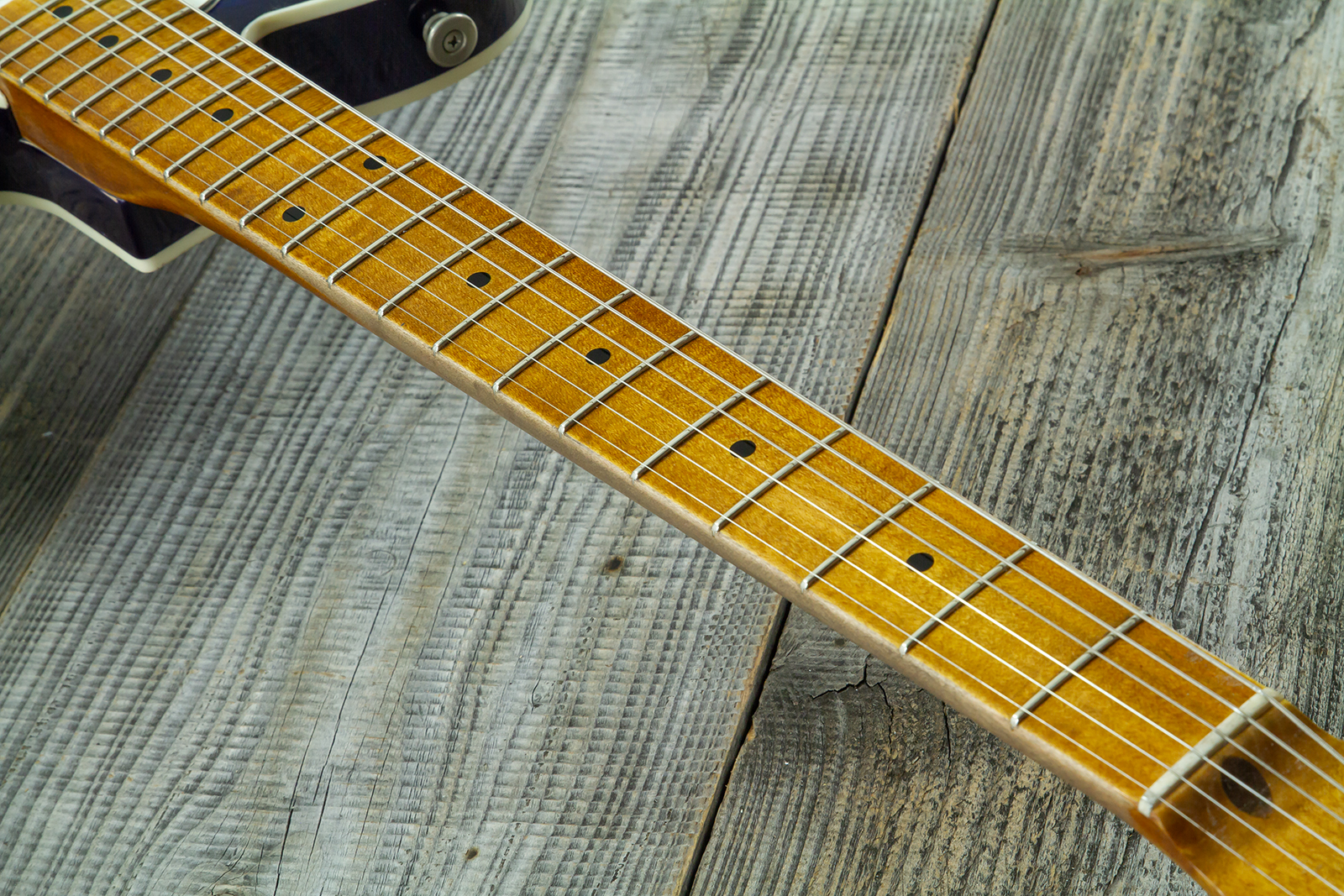 Haar Guitars Trad T Custom 2s Kloppmann. Mn  #43518 - Blue Paisley - Televorm elektrische gitaar - Variation 5