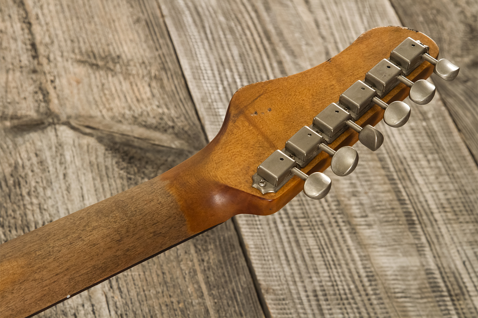 Haar Guitars Trad T Custom Sh Lindy Fralin Ht Rw #42271 - Aged Burgundy - Televorm elektrische gitaar - Variation 12