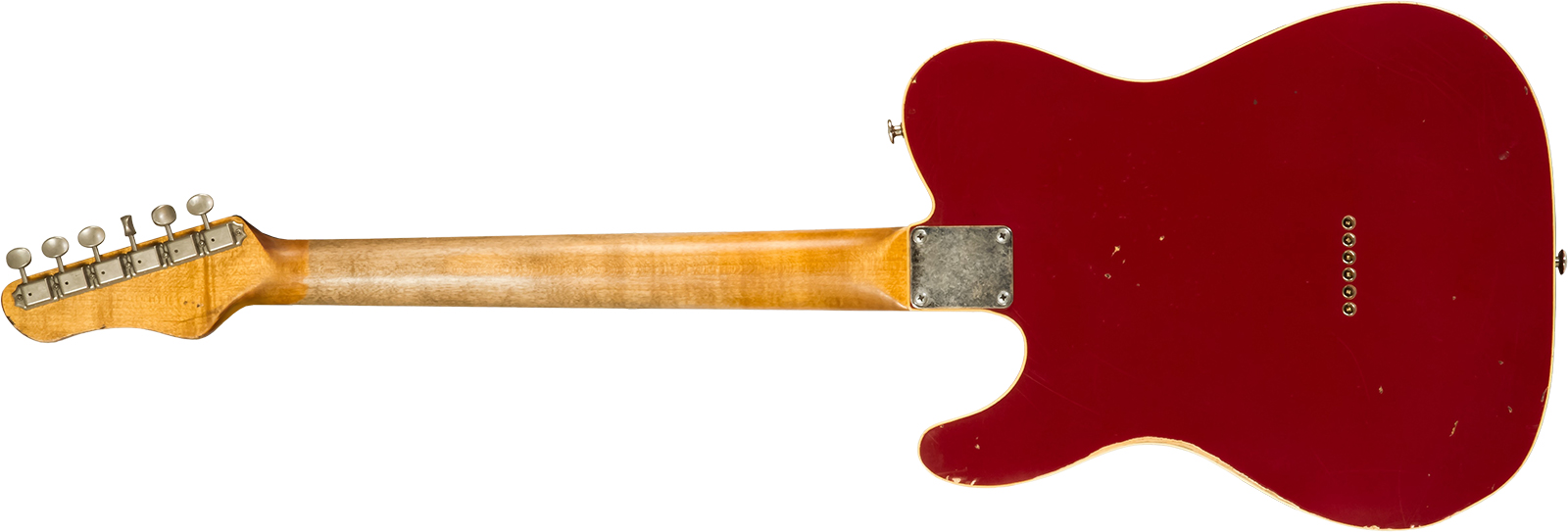 Haar Guitars Trad T Custom Sh Lindy Fralin Ht Rw #42271 - Aged Burgundy - Televorm elektrische gitaar - Variation 1