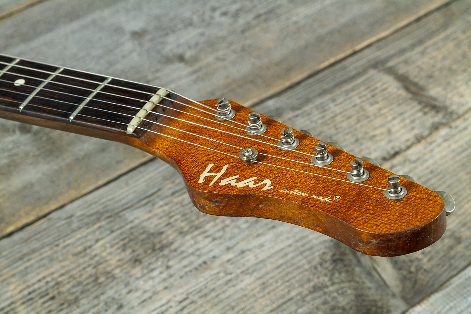 Haar Guitars Trad T Thinline 2s Lindy Fralin Rw #43483 - Aged Antique Natural - Televorm elektrische gitaar - Variation 6